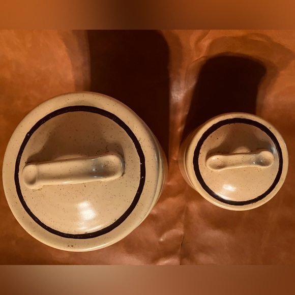 Treasure Craft Yellow Butterfly Ceramic Canister Set MCM 1970's - Picture 5 of 8